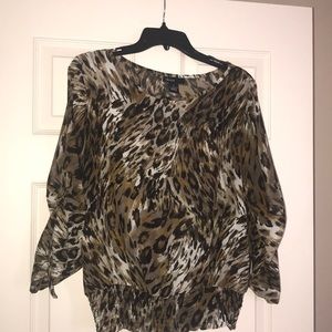 Leopard print blouse